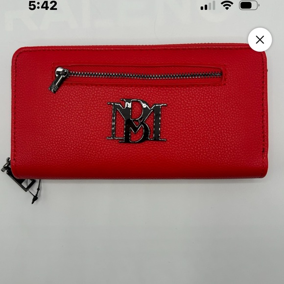 Badgley Mischka Red Wallet - Picture 1 of 2